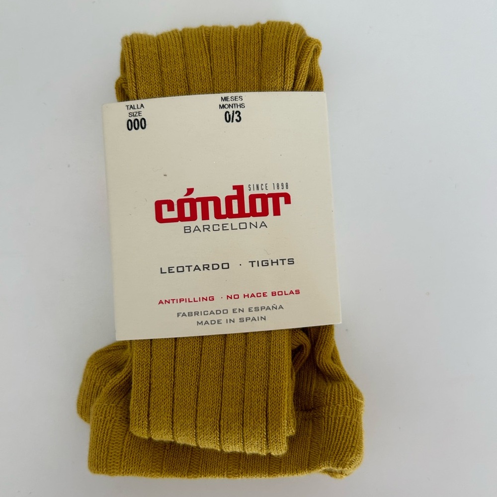 Cóndor Barcelona Tights in Mustard Yellow size 0-3 months